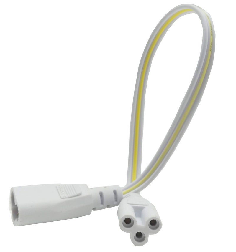 Traovien Traodin T5 T8 LED Lamp Connecting Wire Ceiling Lights Daylight Integrated Tube Cable Linkable Cords for LED Tube Lamp Holder Socket Fittings with Cables 30CM (2-Pack 3Pin M/F) - Image 3